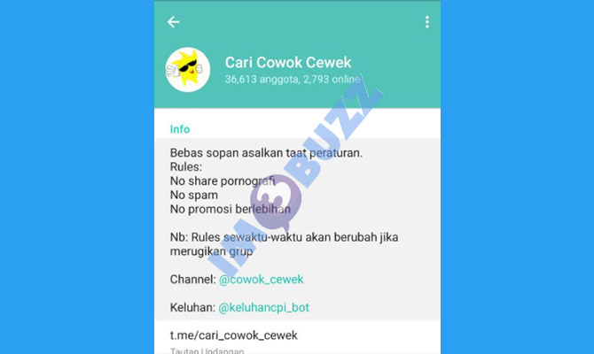 3. grup telegram  cari cowok cewek