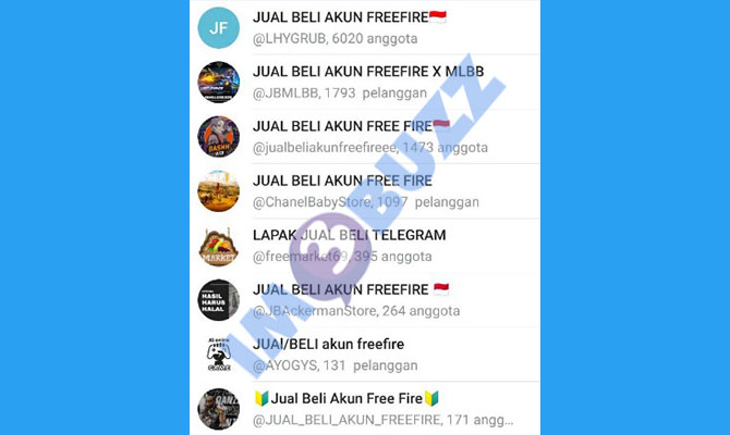 3. jual beli akun free fire