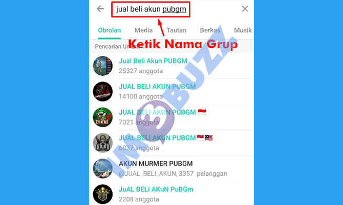 3. ketik nama