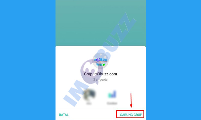 3. ketuk gabung grup untuk join melalui link