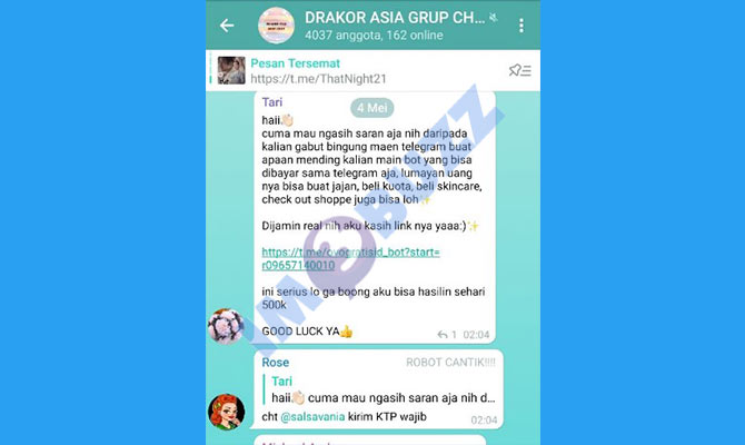 2. buka grup Drakor untuk gabung