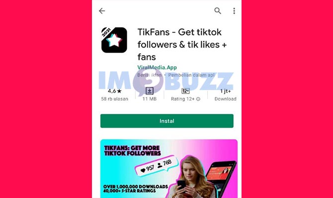 5. tikfans aplikasi penambah followers tiktok gratis