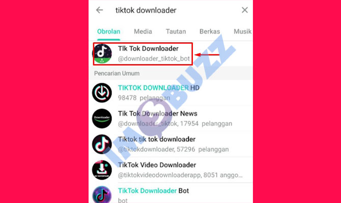 6. pilih dan buka tiktok downloader