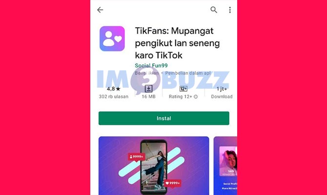 6. tikfans mupangat aplikasi penambah followers tiktok gratis