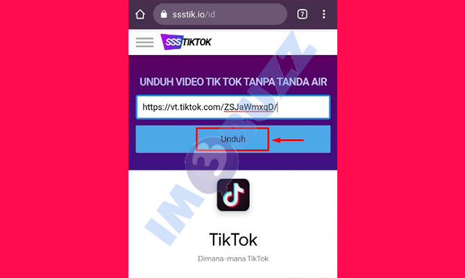 7. ketuk unduh video tiktok jadi mp3