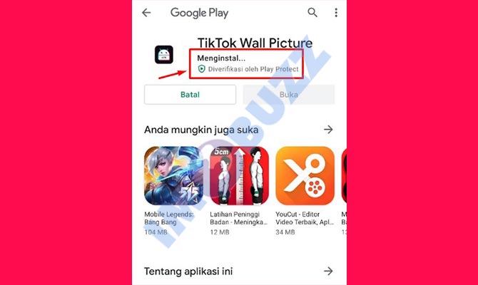 7. proses menginstall tiktok wallpaper