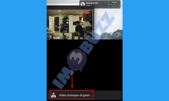 7. selesai menyimpan video dari telegram ke galeri