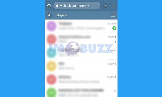 8. selesai login telegram web di hp