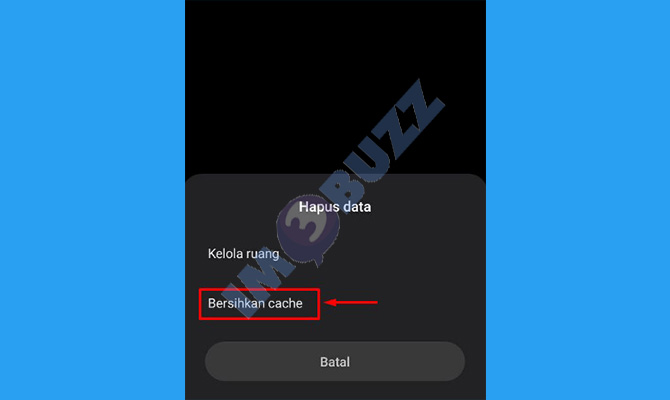 9. pilih bersihkan cache agar Telegram tidak tersambung dengan kontak HP