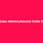 cara menggunakan filter tiktok