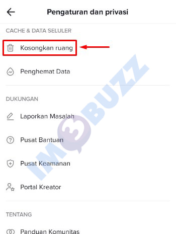 pilih kosongkan ruang untuk menghapus filter tiktok