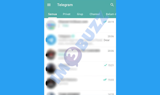 1. buka telegram untuk mengembalikan setlang