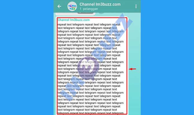 10. selesai melakukan repeat text telegram