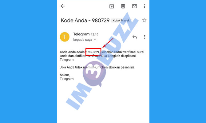 11. salin kode verifikasi