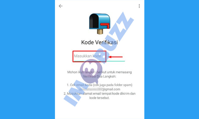 12. masukkan kode verifikasi