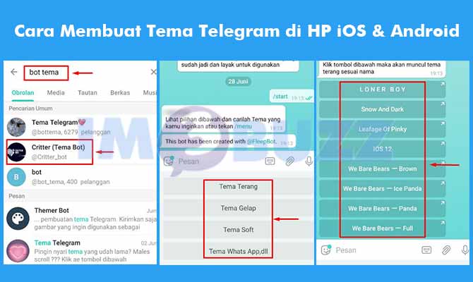 2. Cara MengubahTema Telegram Menggunakan Bot Tema Telegram