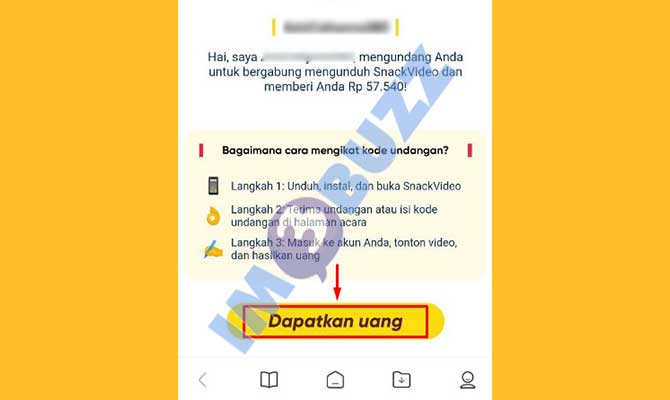 2. Ketuk Dapatkan Uang