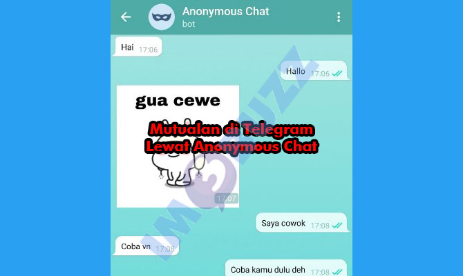 2. mutualan lewat anonymous chat