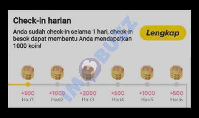 3. Cara Mendapatkan Koin Melalui Check In Harian