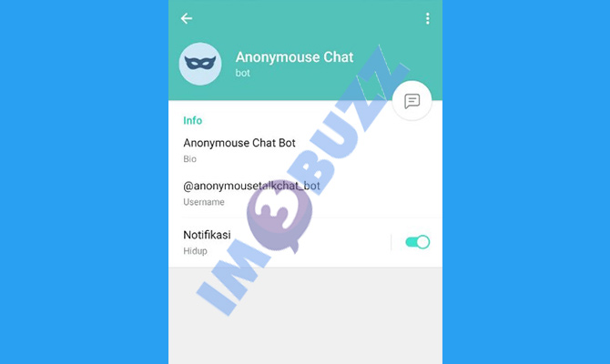 3. link anonymous chat @anonymousetalkchat bot