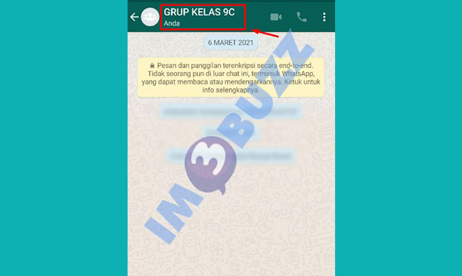 3. buka profil grup whatsapp untuk membuat kode qr grup