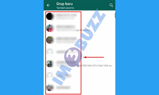 4. Pilih Kontak Whatsapp