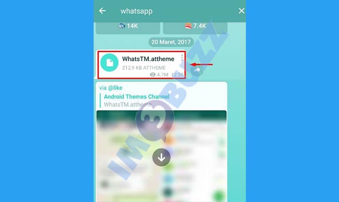 4. Pilih Tema Seperti Whatsapp