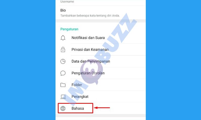 4. pilih bahasa