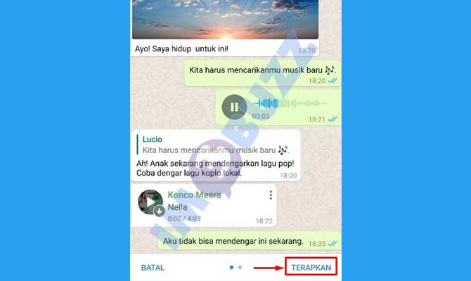 5. Tap Terapkan Tema