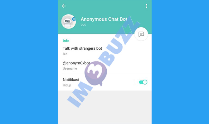 5. link anonymous chat bot @anonym0xbot