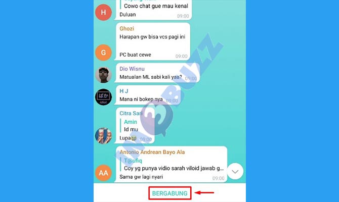 5. ketuk bergabung grup telegram tiktok