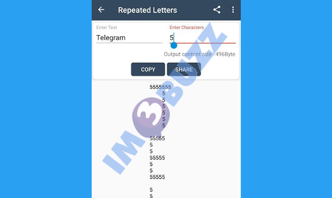 5. repeated latters