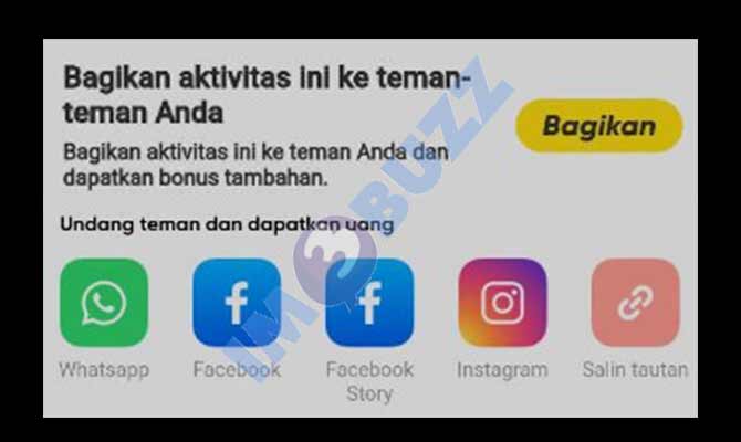 6. Cara Mendapatkan Koin Melalui Share Video