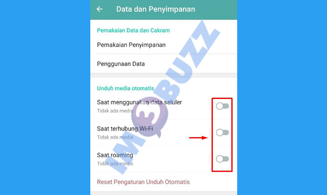 6. selesai mengatur agar telegram tidak download otomatis di iphone dan android