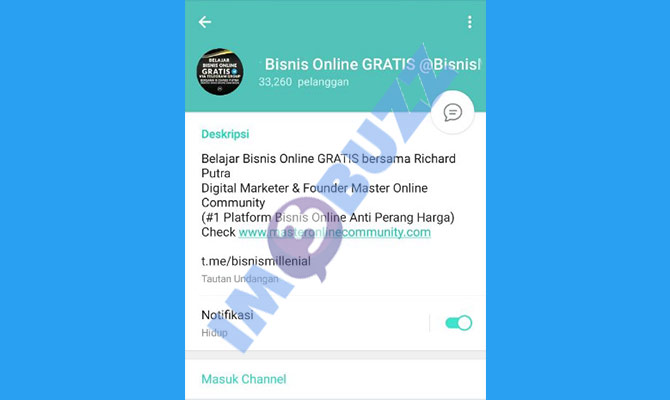 7. channel belajar bisnis online