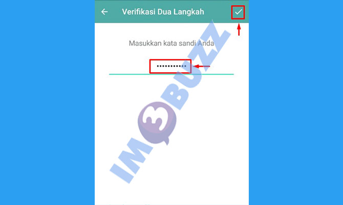 7. masukkan password verifikasi