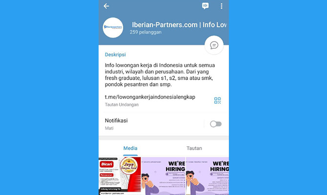 Grup Telegram Loker Iberian Partners