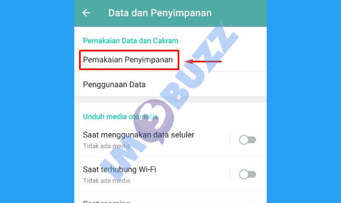 tap pemakaian penyimpanan 1