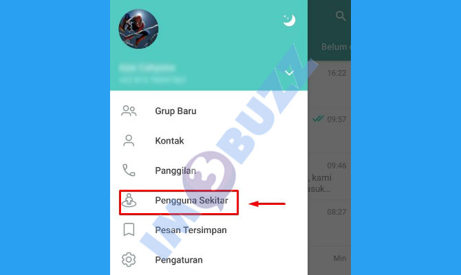 tap pengguna sekitar