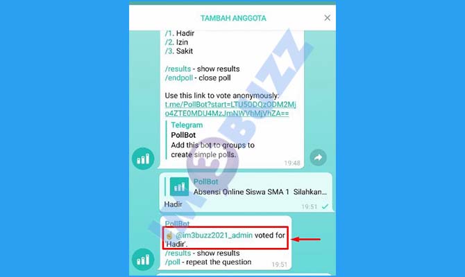 1. Cara Melihat Hasil Absensi di Telegram Menggunakan Bot