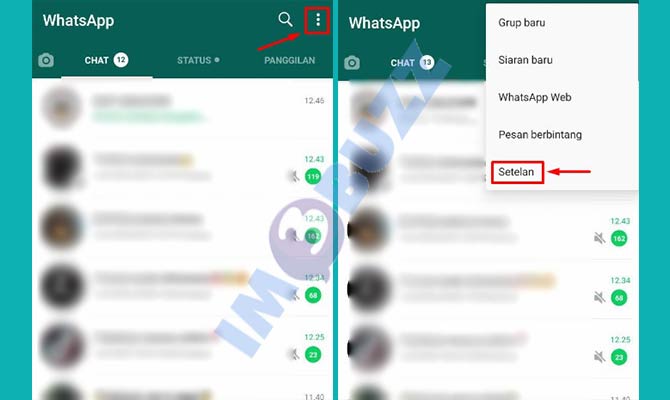 2. Buka Menu Pengaturan WA