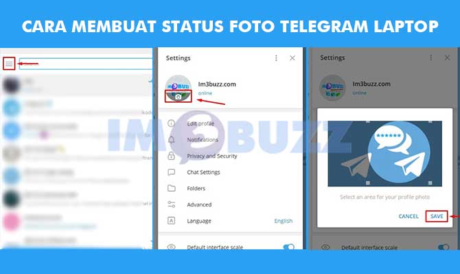 2. Cara Membuat Snap Foto Di Telegram Laptop