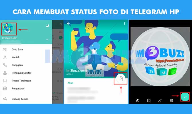 2. Cara Membuat Story Foto Di Telegram HP