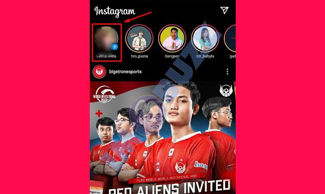 2. Ketuk Buat Story IG