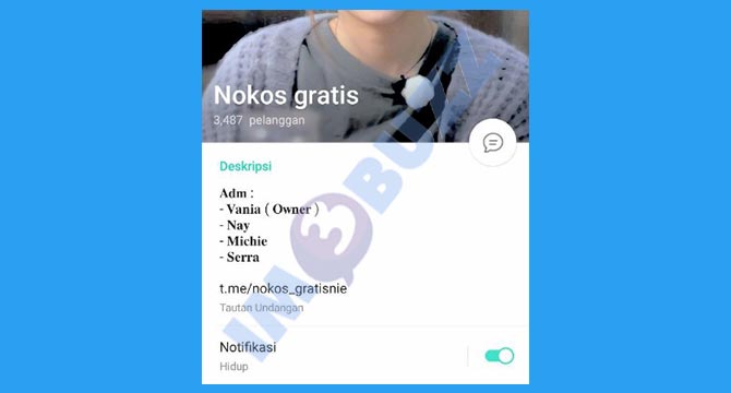 2. Mendapatkan Nokos Melalui Channel Telegram