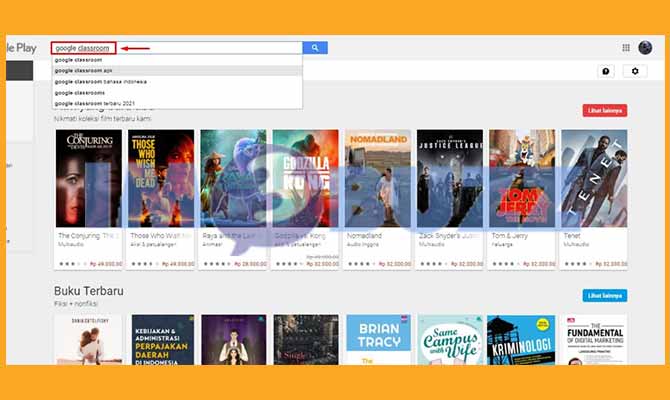 3. Ketik Google Classroom