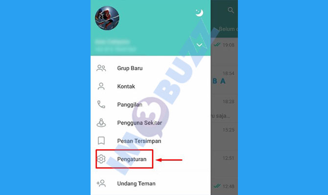 3. Pilih Pengaturan