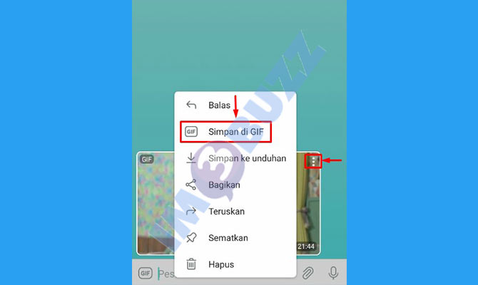 3. Pilih Simpan di GIF