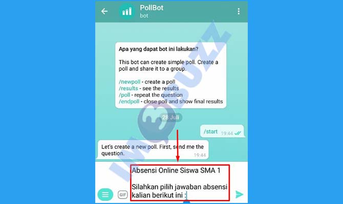 4. Buat Nama Absensi