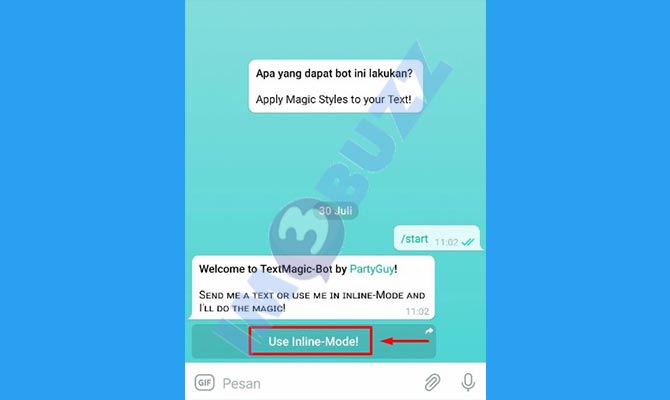 4. Ketuk Use Inline-Mode